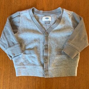 🍊5/$25 Old Navy Kids Light Gray Button Down Cardigan size 18-24m